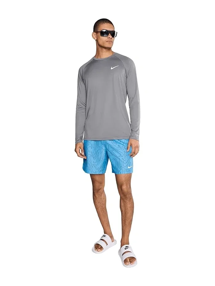 Шорты для плавания с подкладкой Breaker Tossed Swoosh 7" Nike — изображение 2 из 5, синий
