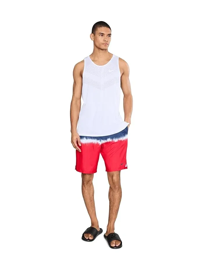 Плавки Nike Breaker Ocean Merge 9" Brief Lined Volley — изображение 2 из 5, синий/красный