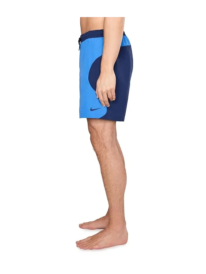 Плавки Nike Zip Color Block 7" Fully Lined Volley — изображение 3 из 5, синий