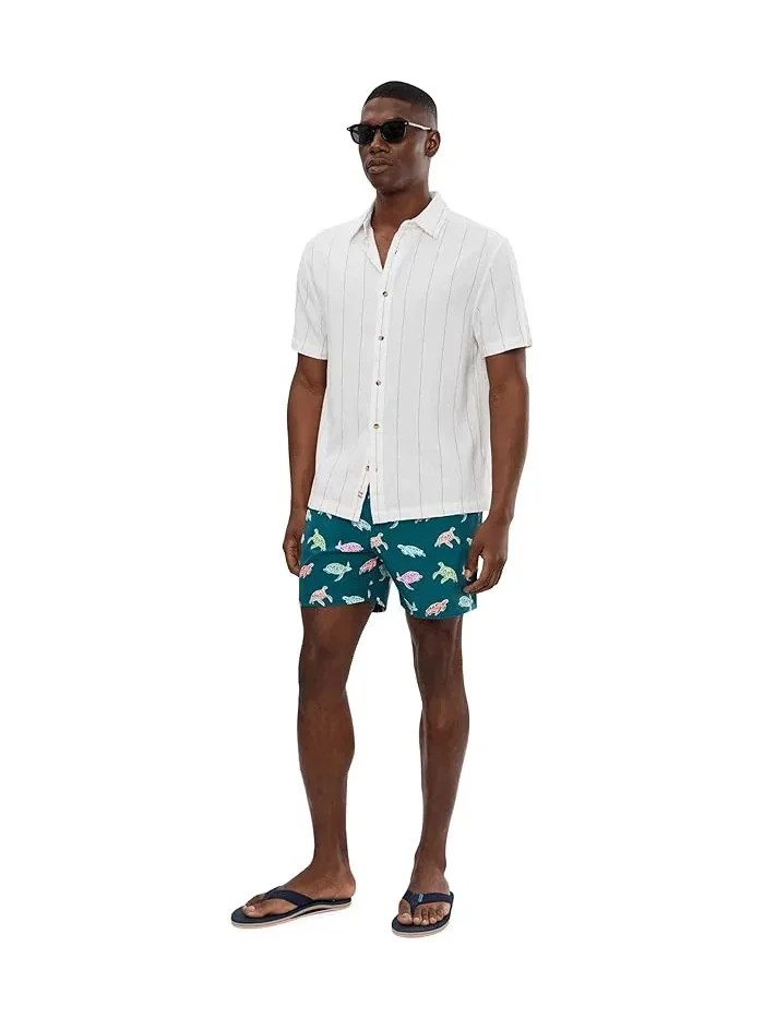 Плавки Chubbies The Turtally Awesomes 5.5" — изображение 2 из 5, бирюзовый