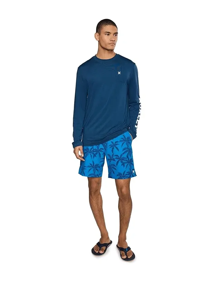 Плавки универсальные Palms Volley Swim Shorts Hurley — изображение 2 из 5, синий
