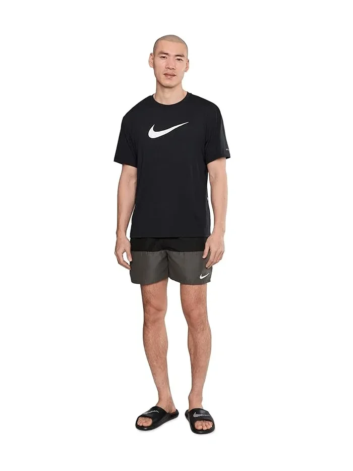 Плавки Nike Split 5" Brief Lined Volley — изображение 2 из 5, черный