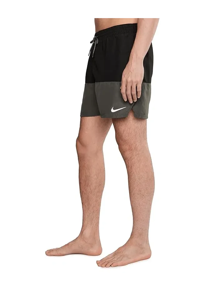 Плавки Nike Split 5" Brief Lined Volley — изображение 3 из 5, черный