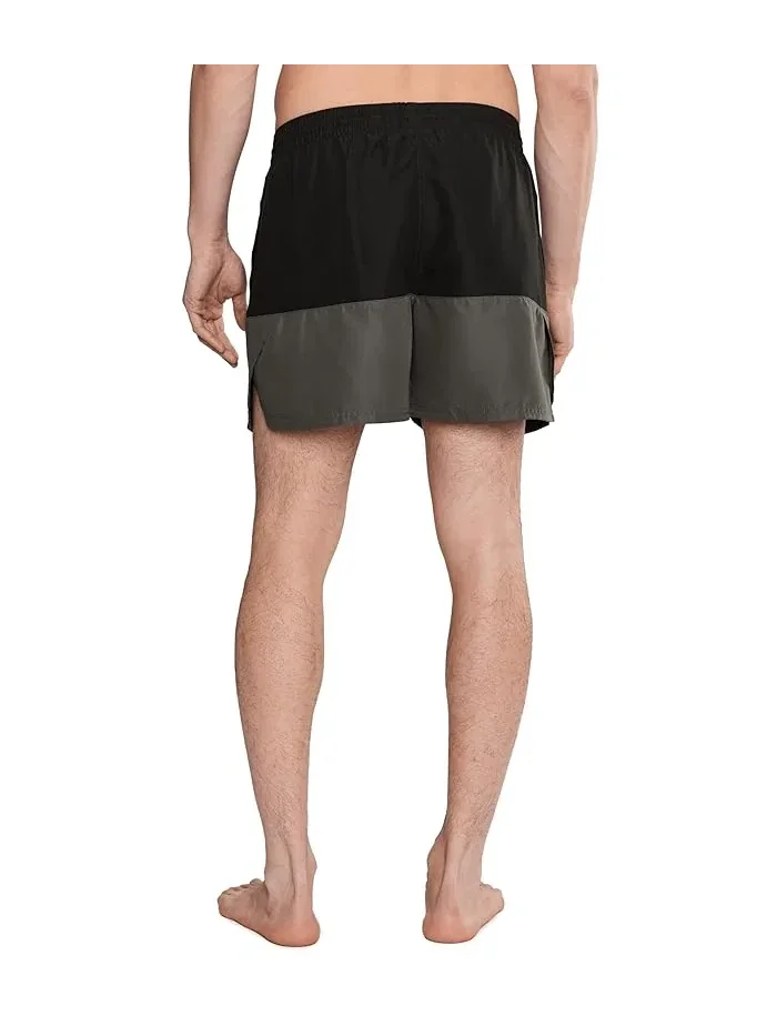 Плавки Nike Split 5" Brief Lined Volley — изображение 4 из 5, черный