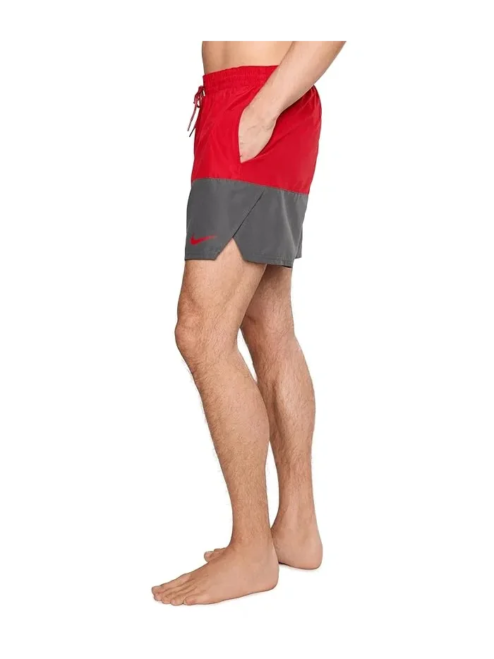 Плавки Nike Split 5" Brief Lined Volley — изображение 3 из 5, красный