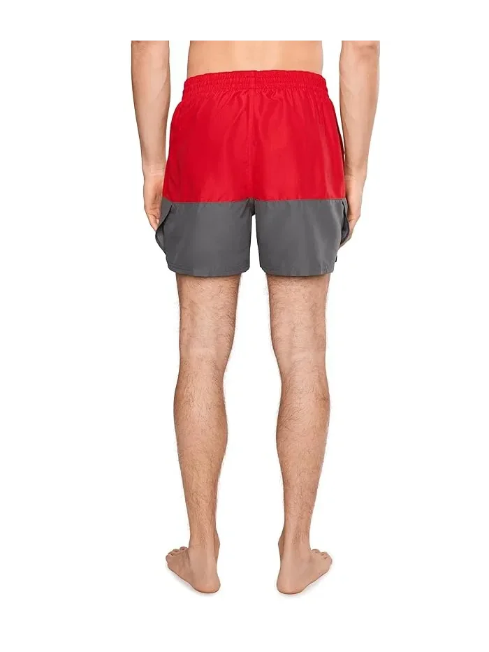 Плавки Nike Split 5" Brief Lined Volley — изображение 4 из 5, красный