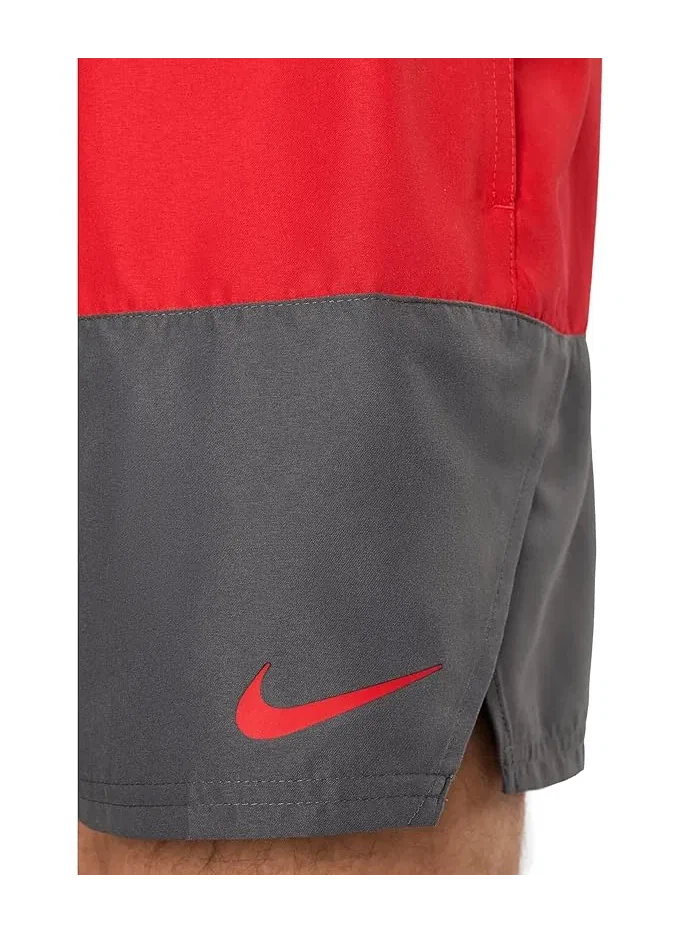 Плавки Nike Split 5" Brief Lined Volley — изображение 5 из 5, красный