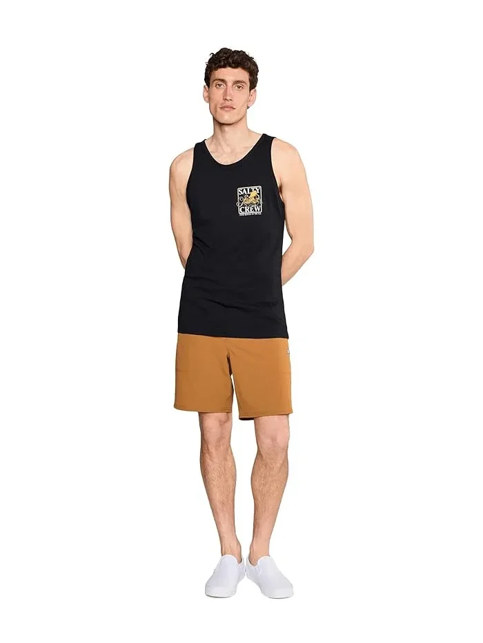 Шорты плавательные с эластичным поясом Crew Boatshort E-Waist Salty Crew — изображение 2 из 5, коричневый