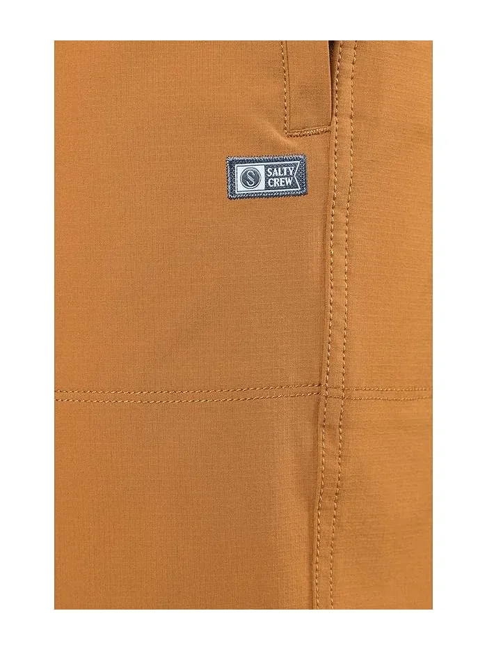 Шорты плавательные с эластичным поясом Crew Boatshort E-Waist Salty Crew — изображение 5 из 5, коричневый