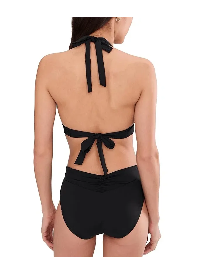 Купальник V-Wire Halter Top Viviana BECCA — изображение 3 из 4, черный