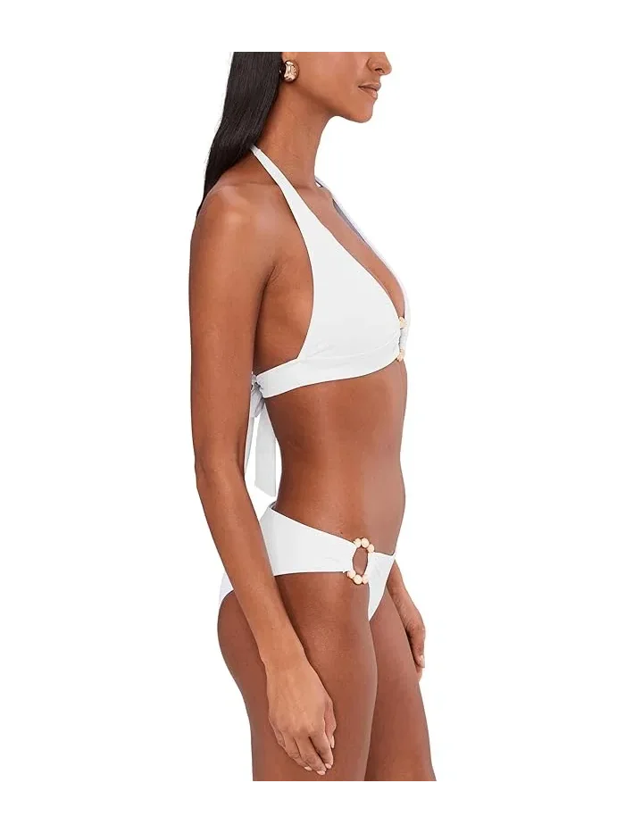 Топ-халтер Marble Canyon Mira Ring Front Halter BECCA — изображение 2 из 4, белый