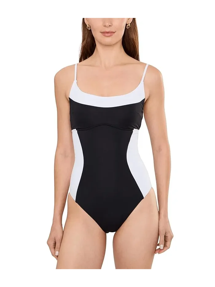 Купальник слитный Sport Mode Elisabeth Corset Inspired BECCA — черный