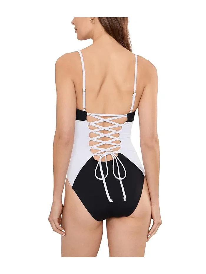 Купальник слитный Sport Mode Elisabeth Corset Inspired BECCA — изображение 3 из 4, черный