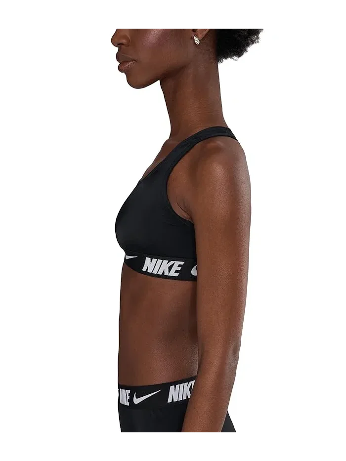 Купальник топ расибэк Nike Logo Tape — изображение 3 из 5, черный