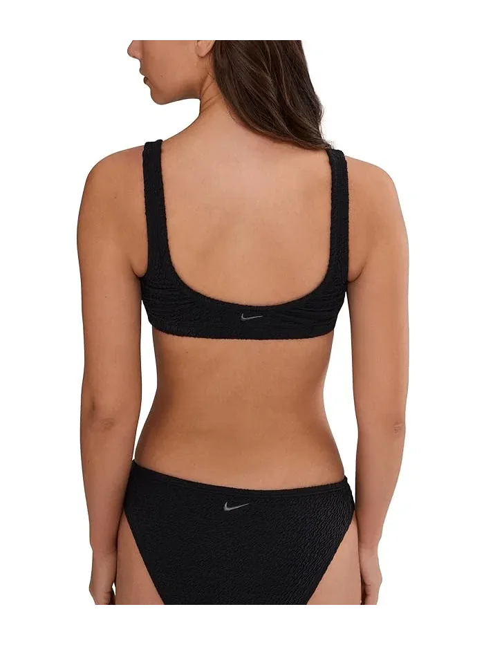 Купальник бикини Shoreline Pucker Bralette Nike — изображение 4 из 5, черный
