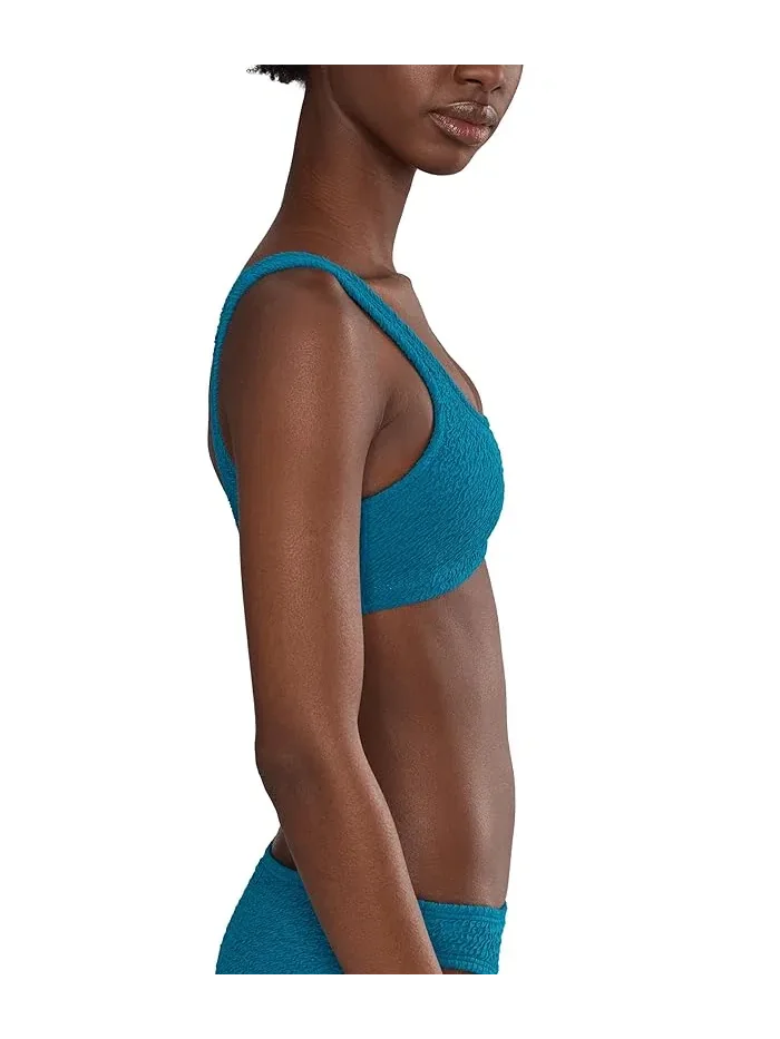 Купальник топ Nike Shoreline Pucker Bralette Bikini Top — изображение 3 из 5, зеленый