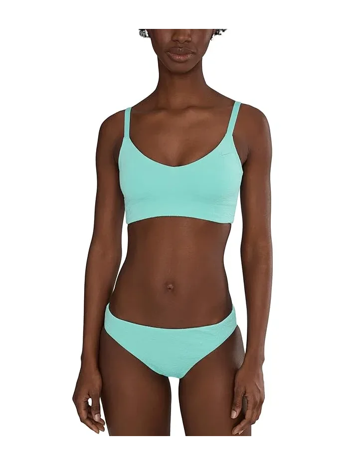 Купальник Nike Line Wave Jacquard V Neck Midkini — изображение 2 из 5, бирюзовый