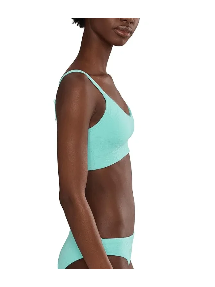 Купальник Nike Line Wave Jacquard V Neck Midkini — изображение 3 из 5, бирюзовый