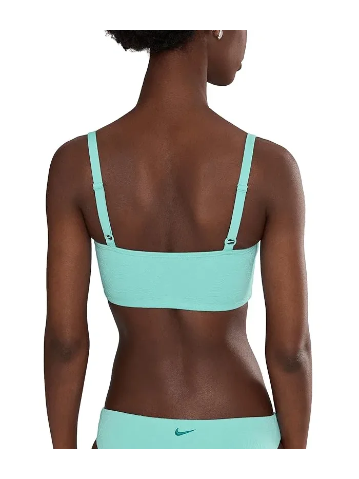 Купальник Nike Line Wave Jacquard V Neck Midkini — изображение 4 из 5, бирюзовый