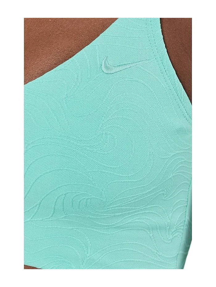 Купальник Nike Line Wave Jacquard V Neck Midkini — изображение 5 из 5, бирюзовый