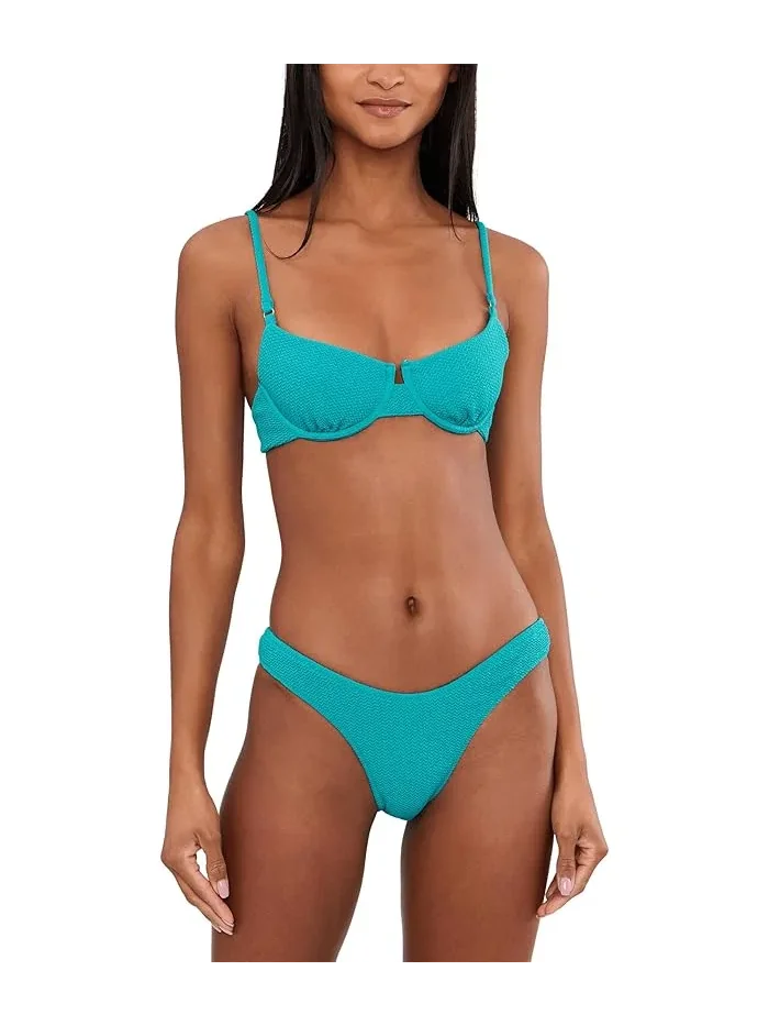 Купальник раздельный высокий вырез Seafolly — изображение 2 из 5, синий
