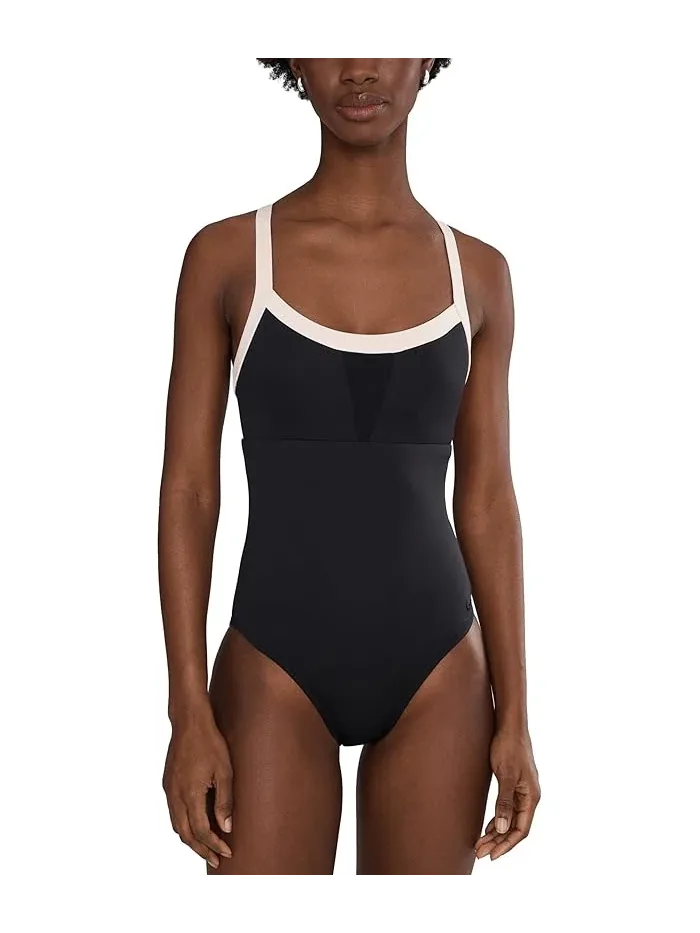 Купальник слитный Bold Color Block V-Back Nike