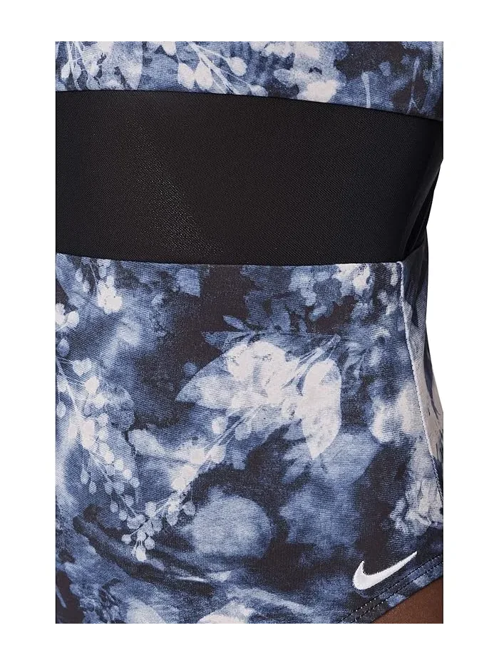 Купальник слитный Frozen Floral V-back Nike — изображение 4 из 4, черный