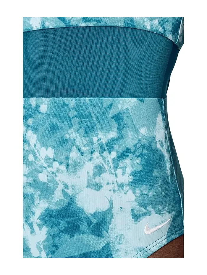 Купальник слитный Frozen Floral V-back Nike — изображение 4 из 4, зеленый