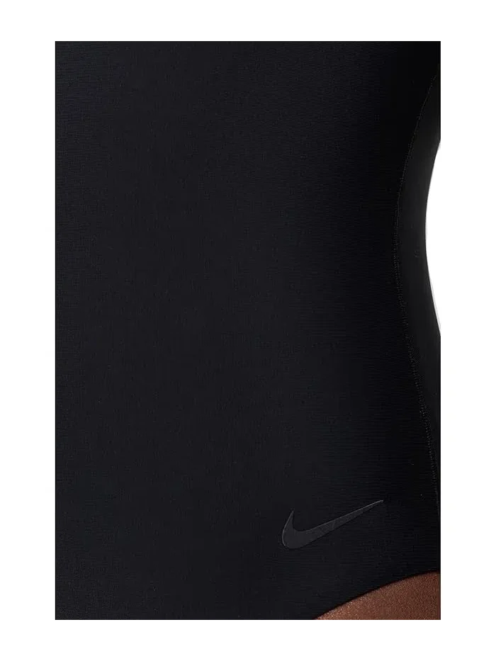 Купальник слитный Hydralock Luxe V-neck One Piece Nike — изображение 4 из 4, черный