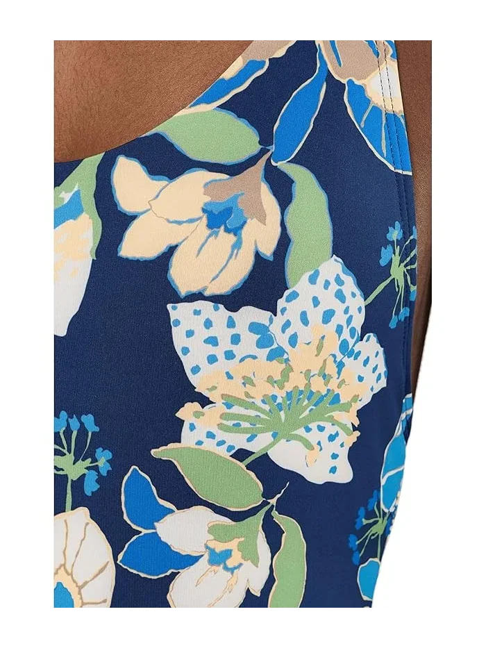 Купальник слитный Hot House Floral Nike — изображение 4 из 4, темно-синий
