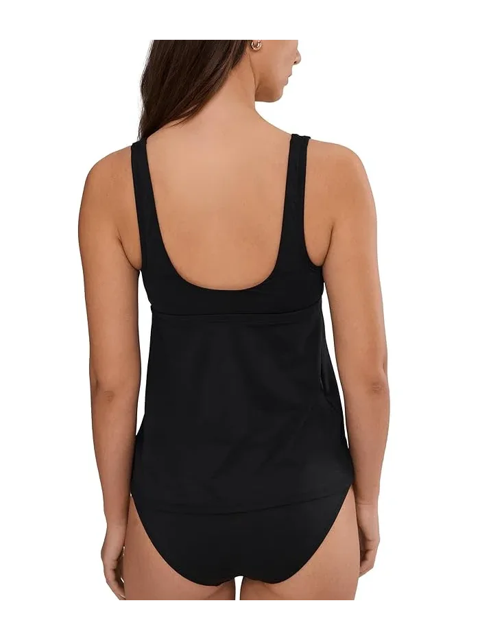 Танкини Nike Effortless Essential Scoop Neck — изображение 4 из 5, черный