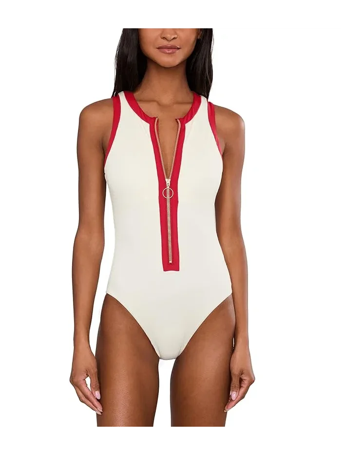 Купальник слитный Bandwave с замком Seafolly