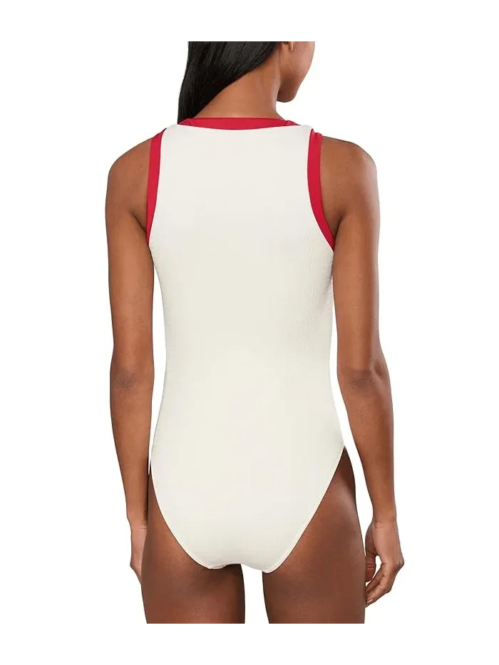 Купальник слитный Bandwave с замком Seafolly — изображение 4 из 5, экру