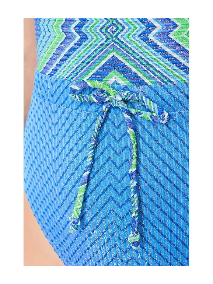 Купальник слитный Brinley Shirred Bandeau BECCA — изображение 4 из 4, мульти