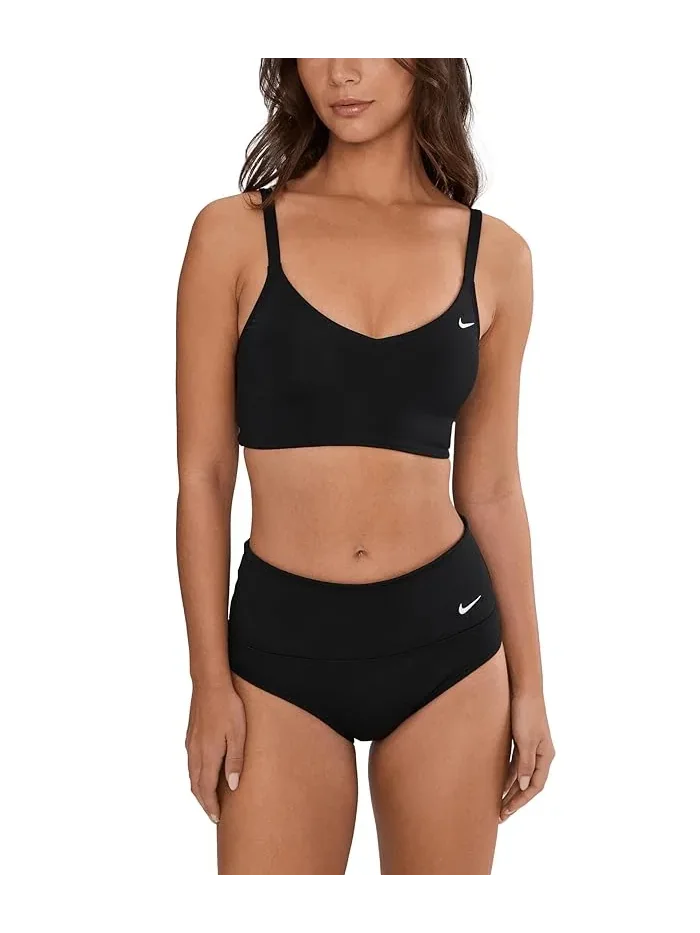 Купальник Nike Swim Effortless Essential V Neck Midkini — изображение 2 из 5, черный