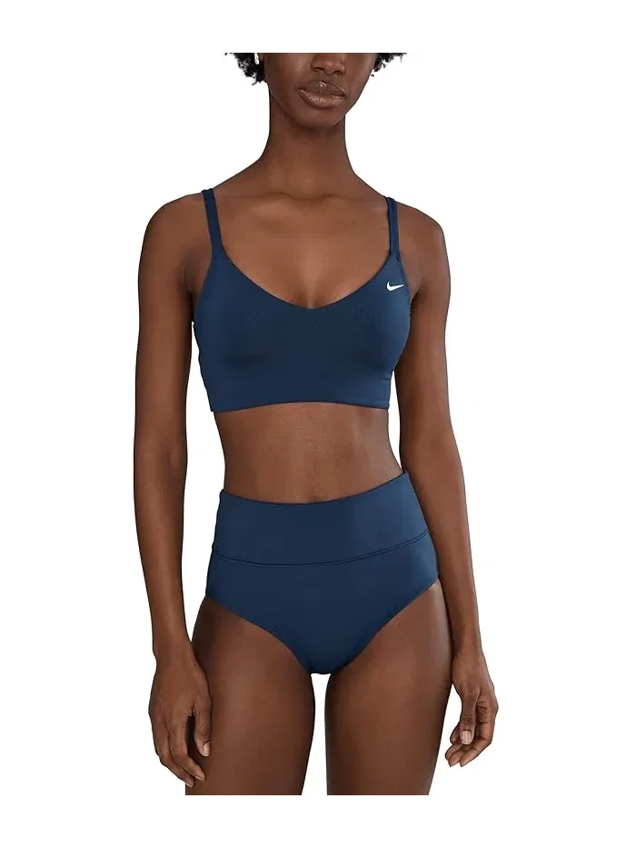 Купальник Nike Swim Effortless Essential V Neck Midkini — изображение 2 из 5, темно-синий