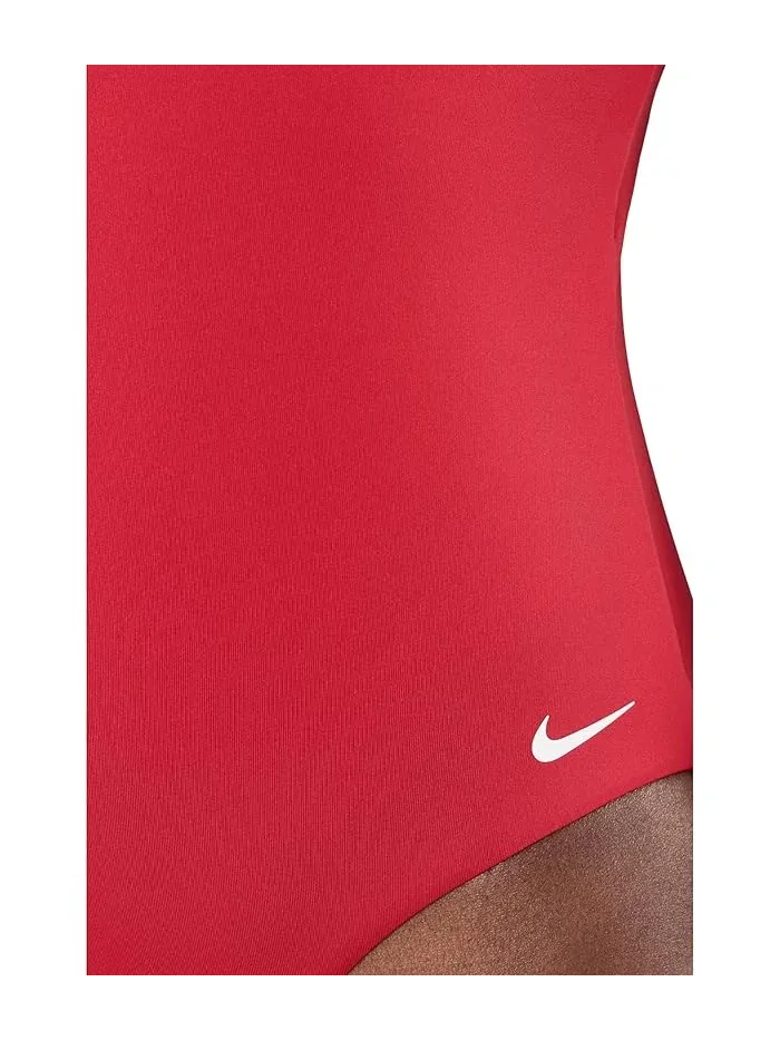 Купальник слитный Effortless Essential V-Neck Nike — изображение 4 из 4, красный