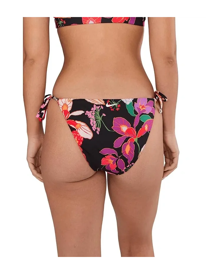 Купальник бикини Hot House Floral Tie String Nike — изображение 3 из 4, черный