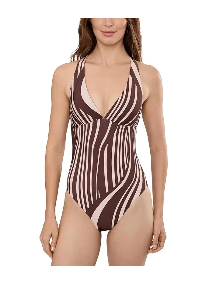 Купальник слитный с глубоким V-вырезом Coastline Seafolly