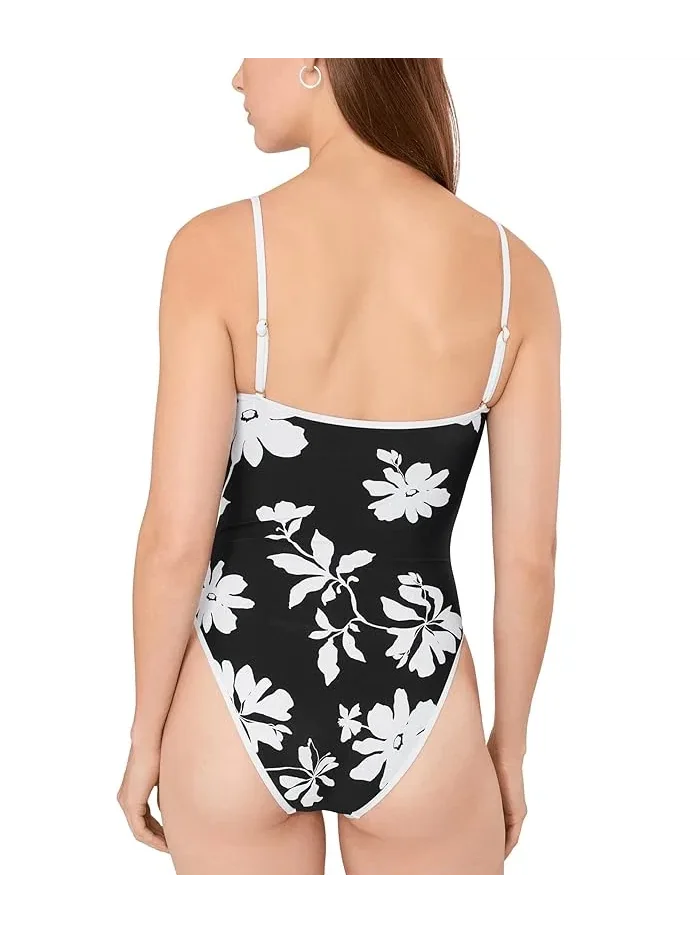 Купальник женский Seafolly Mayflower Square Neck One-Piece — изображение 3 из 4, черный