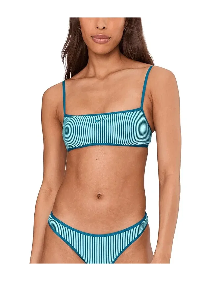 Купальник бикини топ с рифленой текстурой Ripple Texture Bralette Bikini Top Nike