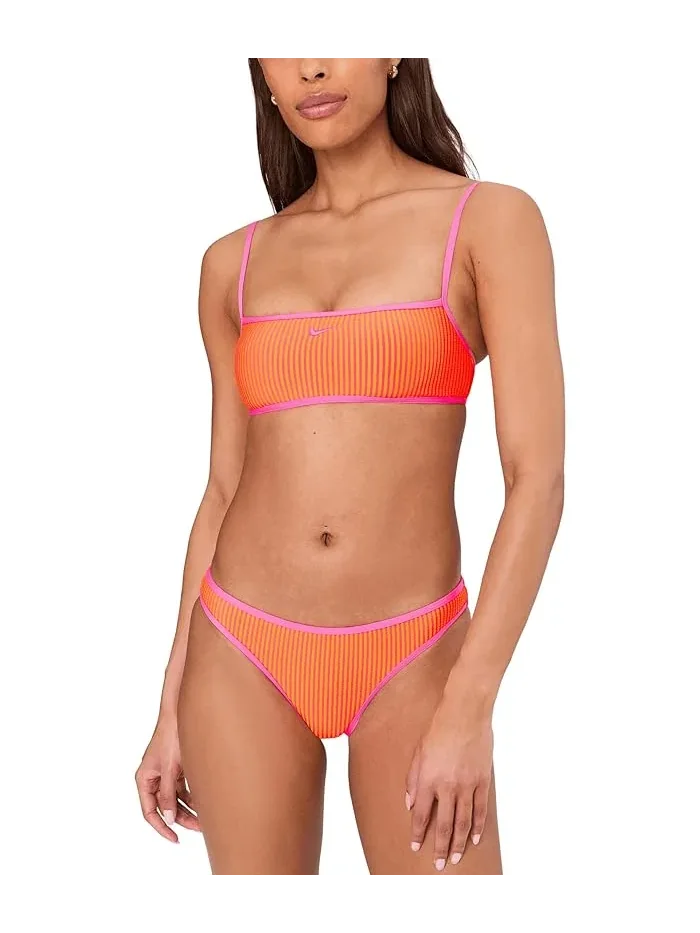 Бикини-топ Nike Ripple Texture Bralette Bikini Top — изображение 2 из 5, розовый