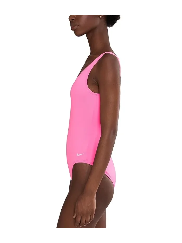 Купальник слитный Effortless Essential U-Back Nike — изображение 2 из 4, розовый