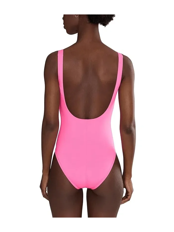 Купальник слитный Effortless Essential U-Back Nike — изображение 3 из 4, розовый