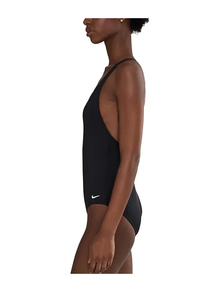 Купальник слитный Effortless Essential Scoop Neck Nike — изображение 2 из 4, черный