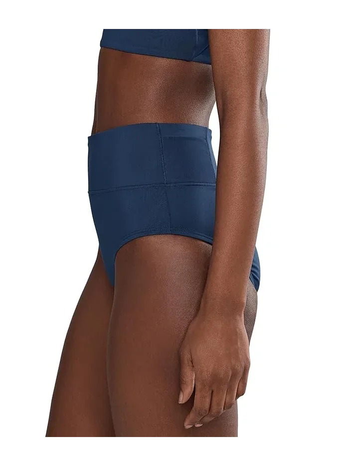 Купальник слитный высокая талия Effortless Essential Nike — изображение 3 из 5, черный