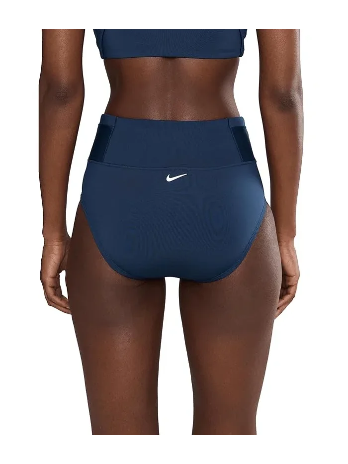 Купальник слитный высокая талия Effortless Essential Nike — изображение 4 из 5, черный