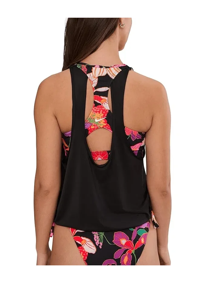 Купальник раздельный Hot House Floral Layered Nike — изображение 4 из 5, черный