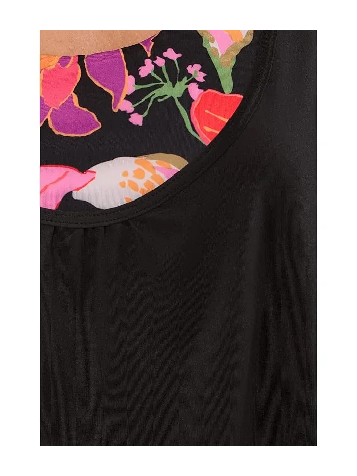 Купальник раздельный Hot House Floral Layered Nike — изображение 5 из 5, черный