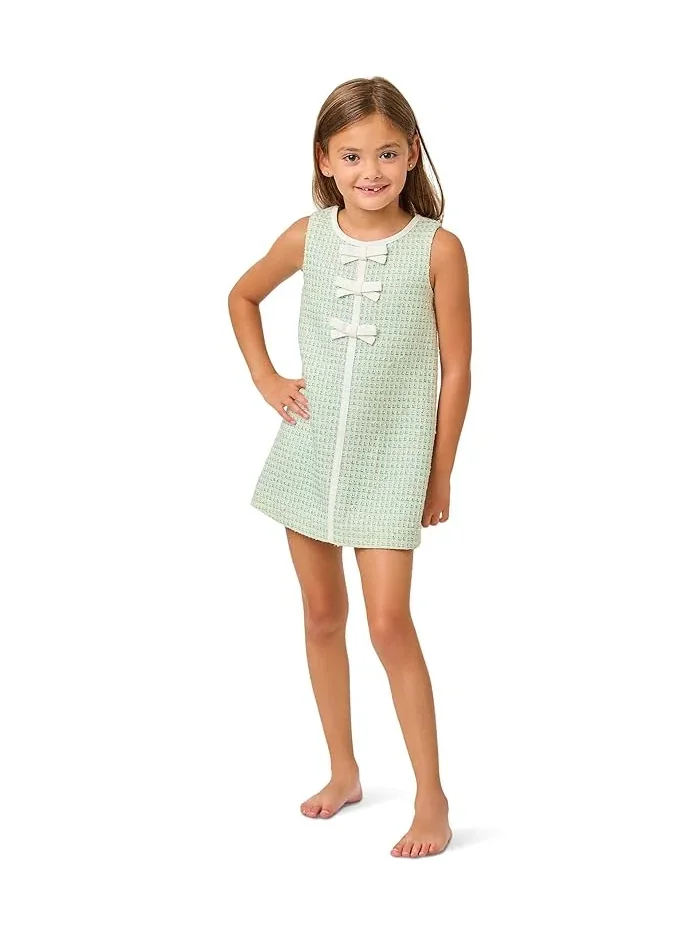 Платье A-line с бантами Mini Aria Shift Lilly Pulitzer Kids — зеленый